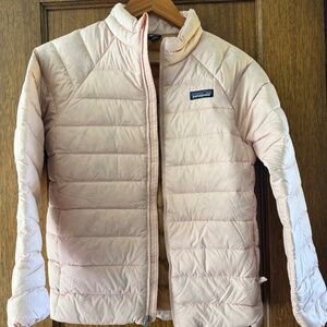 NWT Patagonia Kids Down Sweater Jacket Pink M/10 $139